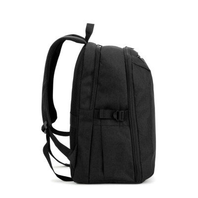 UDINE. Backpack with one full opening compartment in high density 300D recycled polyester 16